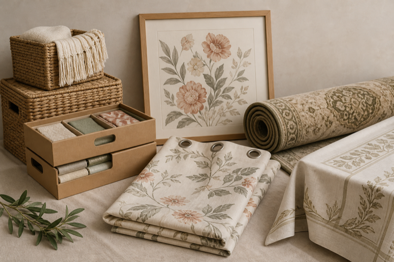 Home soft furnishings and decor