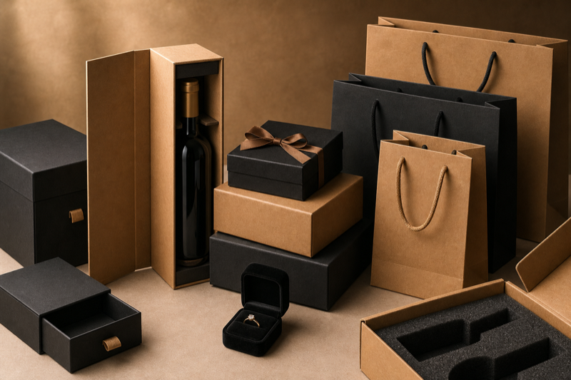 Custom gift and product packaging